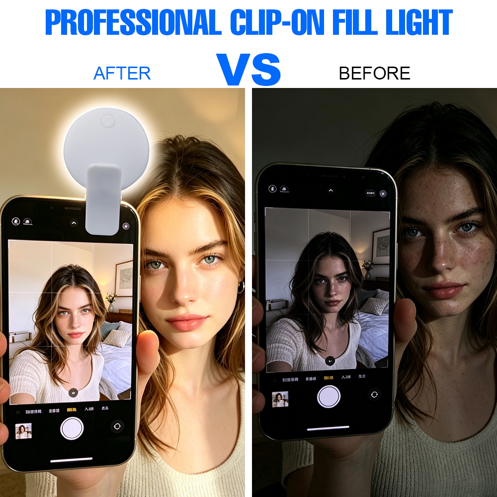 ضوء سيلفي محمول قابل للتثبيت ب - مراجعة Led Ring Light وسعره
