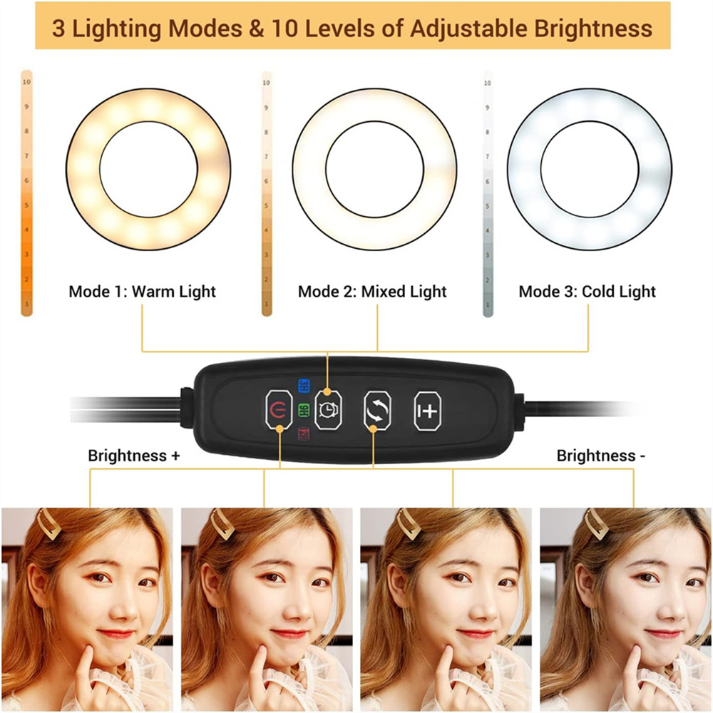 حامل هاتف محمول مرن عالمي مع ض - مراجعة Led Ring Light وسعره