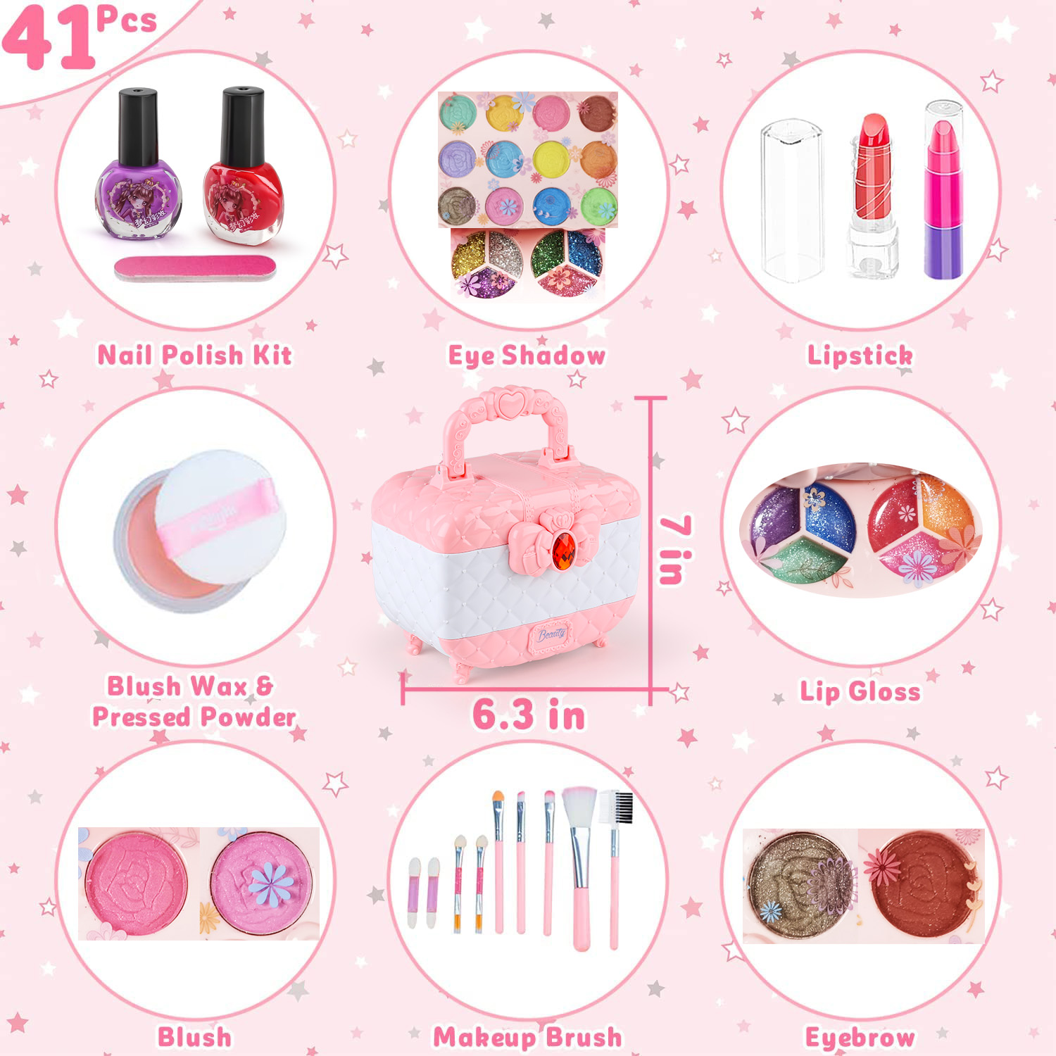 مجموعة ألعاب مكياج للأطفال للب - مراجعة Beauty Makeup Kit For Girls وسعره