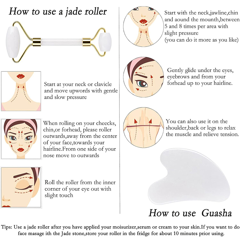 الطبيعية اليشم الأسطوانة الوجه - مراجعة Face Massager وسعره