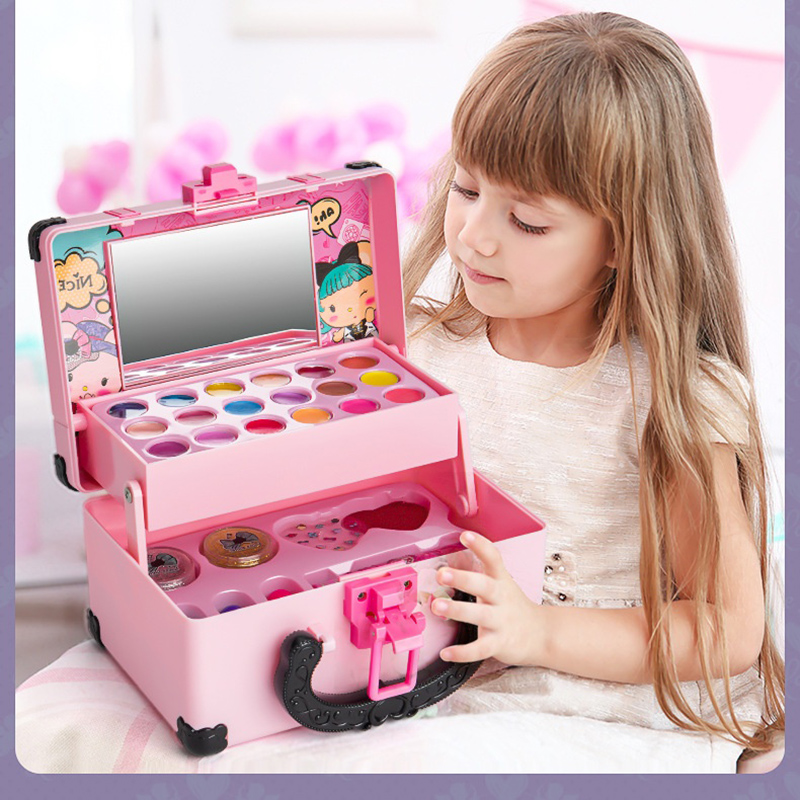 مجموعة ألعاب مكياج للبنات، صند - مراجعة Beauty Makeup Kit For Girls وسعره