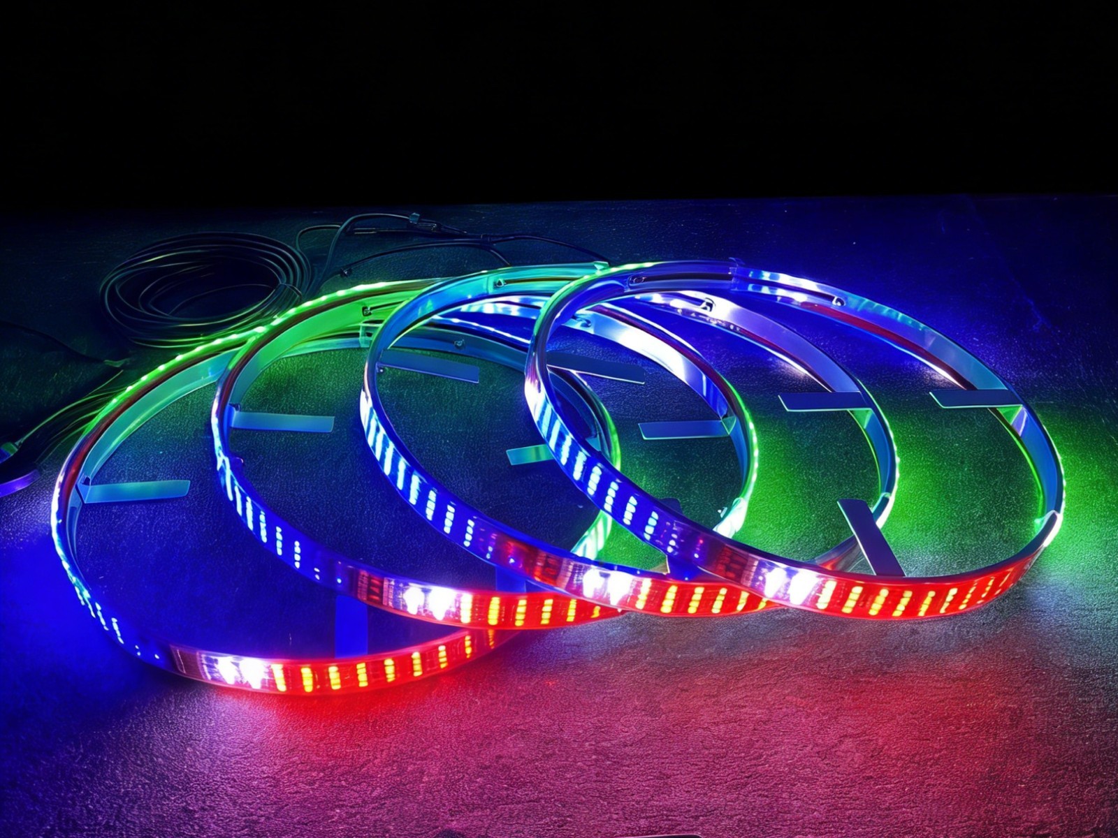 4 قطع من أضواء LED الدائرية RG - مراجعة Led Ring Light وسعره